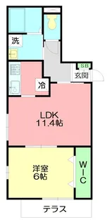 Raffinato湘南(ラフィネートショウナン)【1階】の間取り