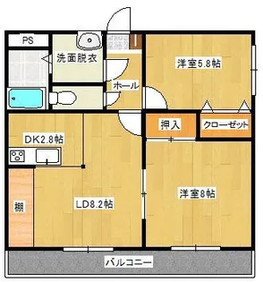エボルシオン【1階】の間取り
