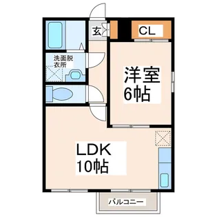フルマーチK【2階】の間取り