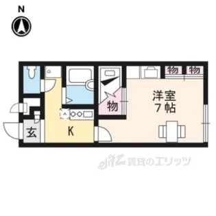レオパレスアクア東近江【1階】の間取り