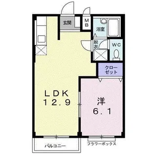エルディム茂作【2階】の間取り