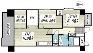ロイヤルパレス泉中央【1階】の間取り