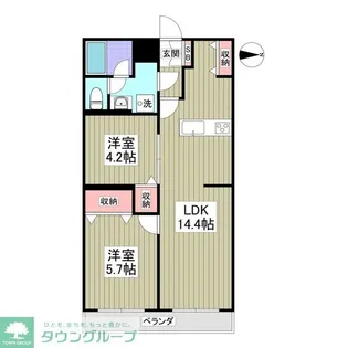リブレス熊谷中央【2階】の間取り