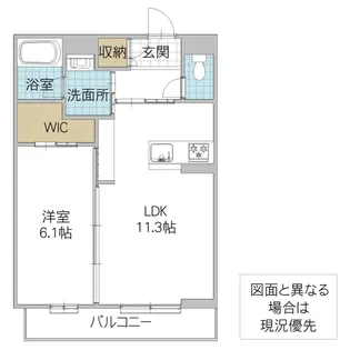 ブランニューデイズ【1階】の間取り