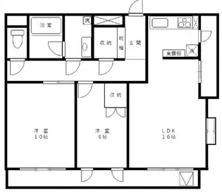 アーバングレイス【2階】の間取り