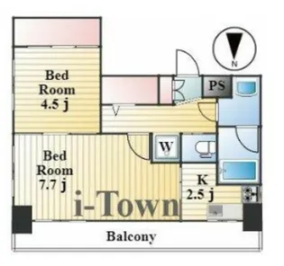 プリンセスハイツ東日暮里【2階】の間取り