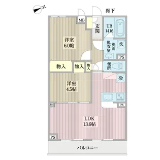 La Fonte横浜反町【3階】の間取り