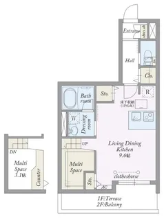 My Style vintage 仲町台【2階】の間取り