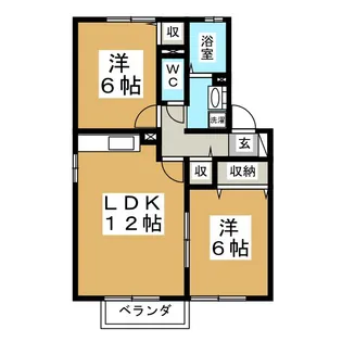 ウィルコートA【2階】の間取り