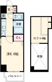 エステムコート三宮EASTIIリベルテ【7階】の間取り