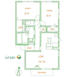仁平A【2階】の間取り
