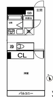 セザール東大久保【2階】の間取り
