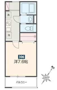 MELDIA春日部【2階】の間取り