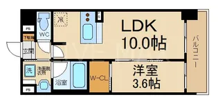 ソルレヴェンテ堀川高辻【9階】の間取り