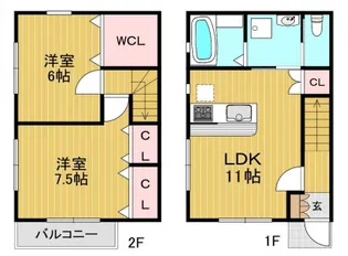 アーリーガーデンの間取り