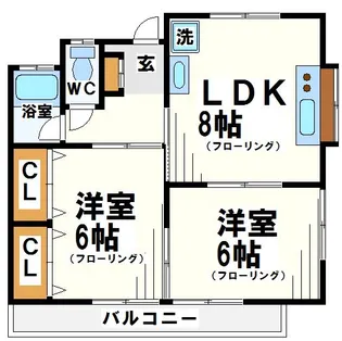 ホワイトタウン【1階】の間取り