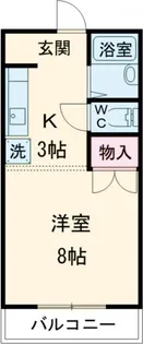 西村ハイツ【2階】の間取り