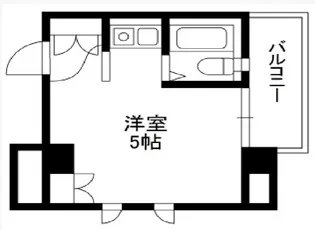 プラティーク新宿曙橋【5階】の間取り