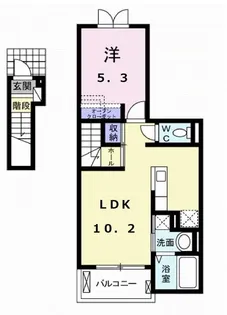ステーションハウス・M【2階】の間取り