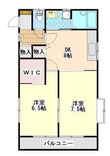 CASAベルデA【1階】の間取り