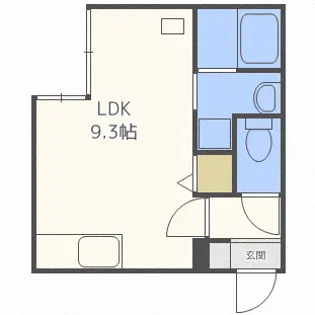 ecoa菊水【4階】の間取り