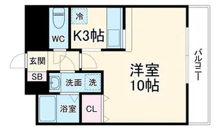 プレシャス鴨付【2階】の間取り