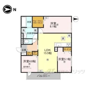 VILLACALMA【1階】の間取り