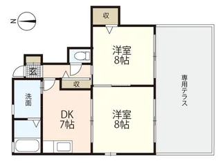 エクレール【1階】の間取り