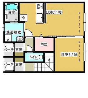 ヴァンベール【1階】の間取り