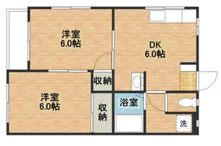 和光コーポ【1階】の間取り