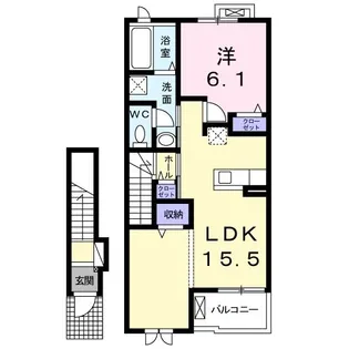 メルシープラザVII【2階】の間取り