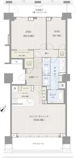 ザ・パークハウスグラン千鳥ヶ淵【9階】の間取り