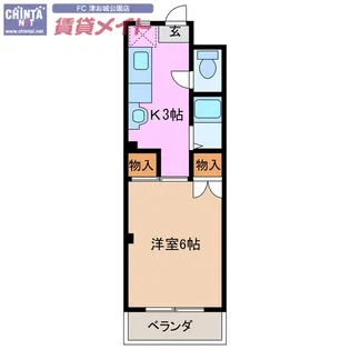 エグゼ杉谷【1階】の間取り
