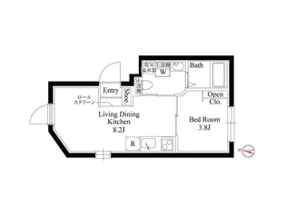 CASA GRAZIE西大島【4階】の間取り