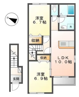 リアンジュ【2階】の間取り