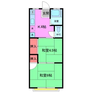 ニシキハイツ【2階】の間取り