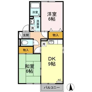 プリムローズ A【2階】の間取り