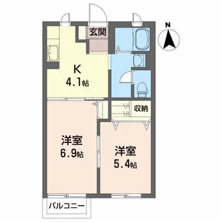ランド・スケープ【1階】の間取り