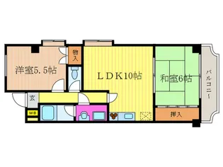 サンヴェール桂【2階】の間取り