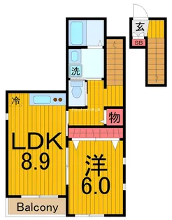シャープレジデンス【2階】の間取り