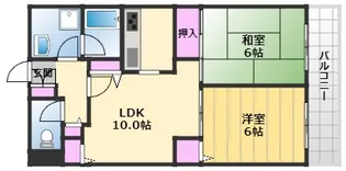 トークストリートアソガワ【1階】の間取り