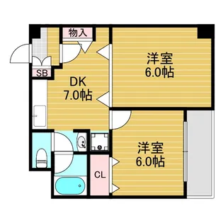 ハイツ小松【4階】の間取り