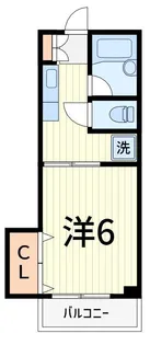 矢付ハイツ【4階】の間取り