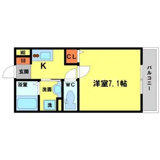 タウンコートユタカ【2階】の間取り