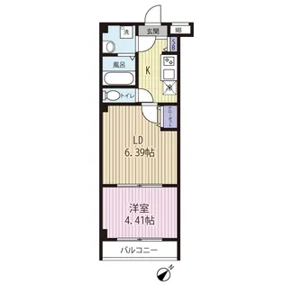 INSURANCE BLDG XVIII【6階】の間取り