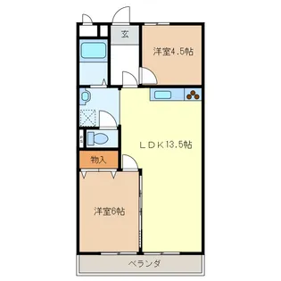 マンションメルヘン【3階】の間取り
