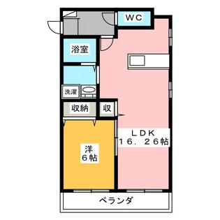 ベル ウッドマンション【2階】の間取り