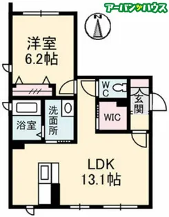 シャーメゾン高柳西【1階】の間取り