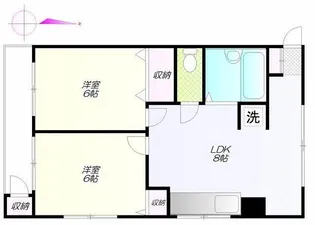 コーポ橘【4階】の間取り
