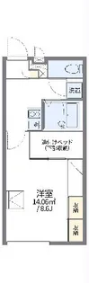 レオパレスみどり【2階】の間取り
